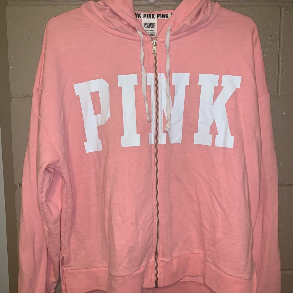 PINK zip up hoodie